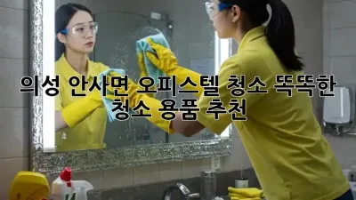 의성 안사면 오피스텔 청소? 똑똑한 청소 용품 추천!